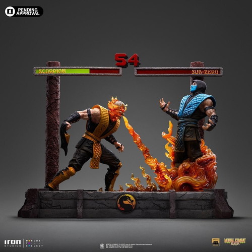 Statue Scorpion Fatality Mortal Kombat Deluxe Art Scale 1/10 Iron Studios new