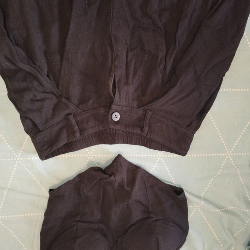Black bustier and pants set like new