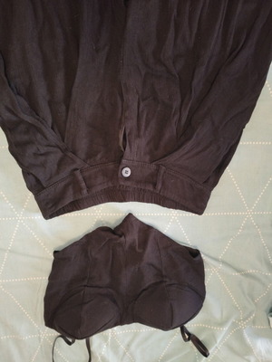 Black bustier and pants set like new