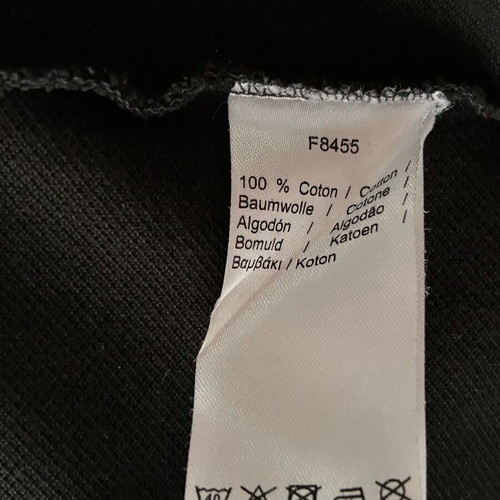 Lacoste cotton polo shirt black size M