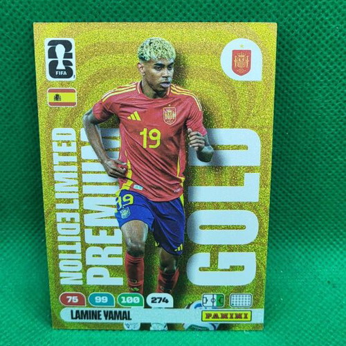 L. Yamal Gold Limited Edition Premium Κάρτα Panini FIFA World Cup 2026 καινούργια