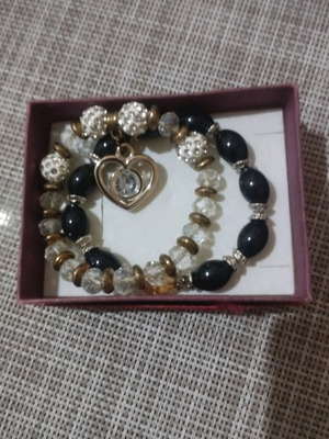 Bracelets pack with beads, like new, 2 pieces
