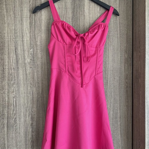 Fashion Nova Pink Corseted Mini Dress New