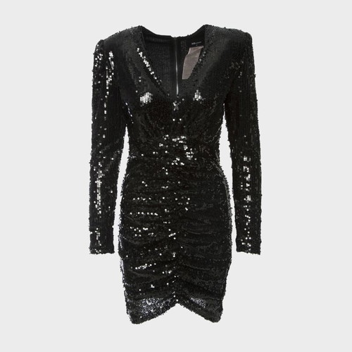BSB Sequin Mini Black Party Dress Size S Like New