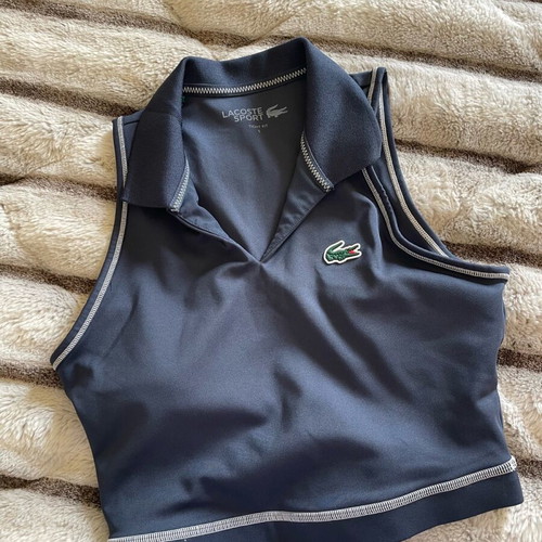 Lacoste gym top like new, blue, size S