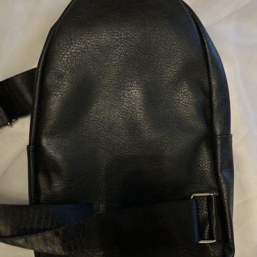 Black crossbody bag new, eco leather sling style