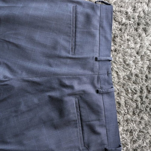 Mango Man Super Slim Fit suit like new, dark blue windowpane check