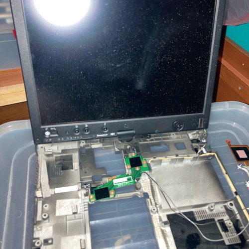Lenovo x61 used parts with screen and heatsink without keyboard