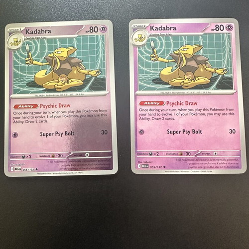 Kadabra 055/132 Mega Evolution Pokemon card