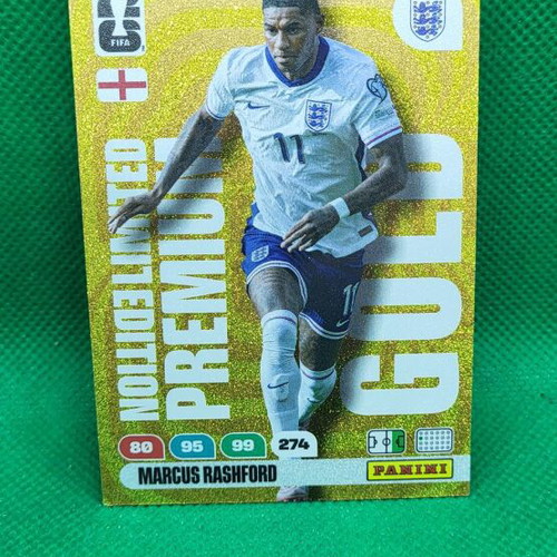 M. Rashford Gold Limited Edition Premium κάρτα Panini FIFA World Cup 2026 καινούργια