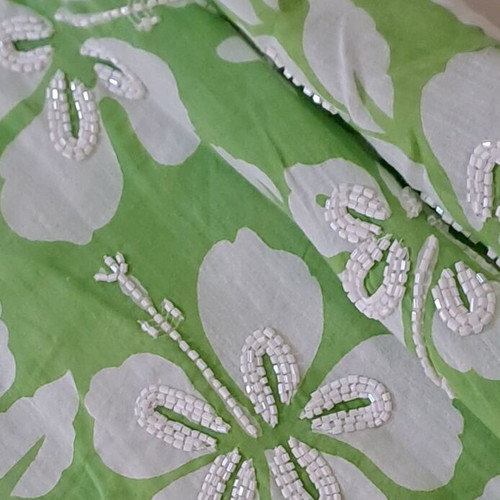 Jupe floral women's shirt like new, green, size L