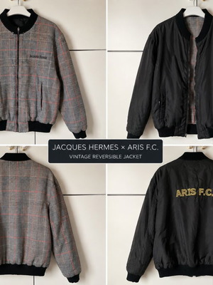 Jacques Hermes × ARIS F.C. vintage reversible jacket like new