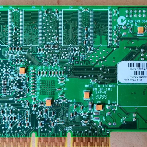 Diamond Viper V770 ATX graphics card used 16MB AGP