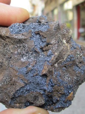 Chalcanthite and Hematite Mineral new, size 6 centimeters