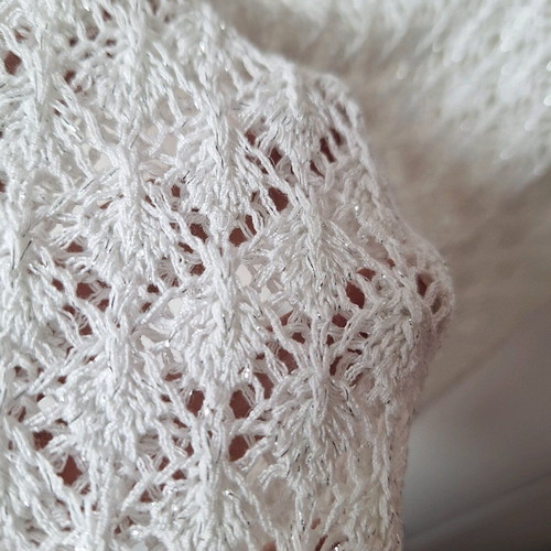 White perforated dress