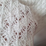 White perforated dress