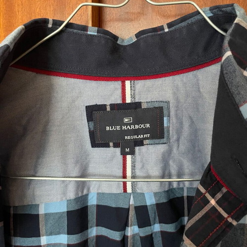 Bleu Harbour men's checkered shirt size M like new