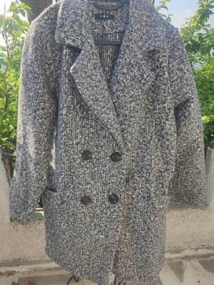 Gray Melange Coat Jacket like new, one size with buttons