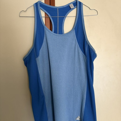 Adidas sleeveless shirt blue size L like new