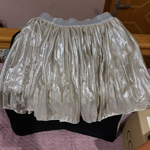 Skirt for 6-year-old girl like new, silver