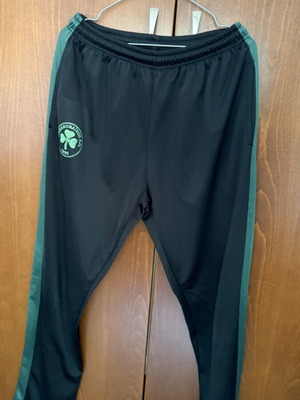 Panathinaikos tracksuit pants XL used, polyester, zipper