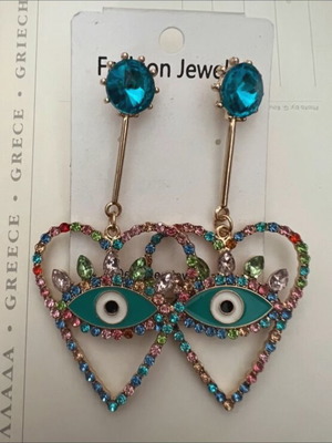 Long earrings new, multicolored