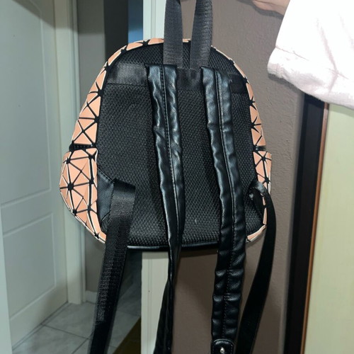 Backpack like new, small, black with beige