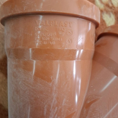 Hemitaf Φ125 new, heavy type with rubber, set of 2 pieces