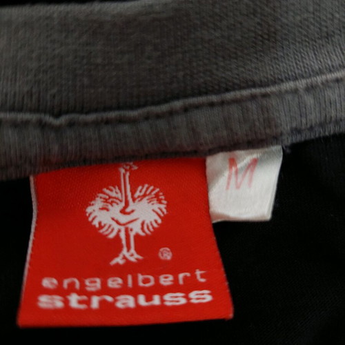 Engelbert Strauss men's long-sleeve cotton shirt medium like new, black gray