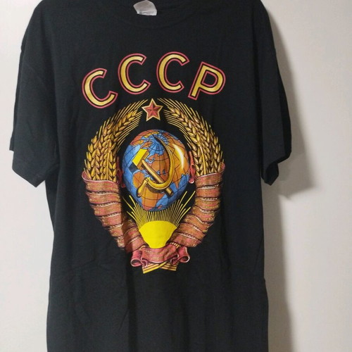 Black CCCP T-shirt new, cotton, size XL