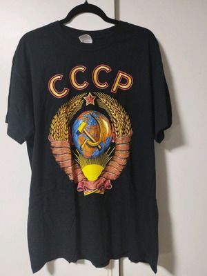 Black CCCP T-shirt new, cotton, size XL