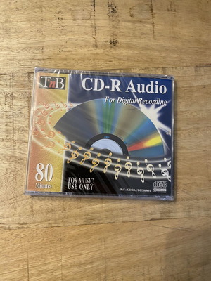 T'nB CD-R Audio 80 Minutes new, sealed for digital recording