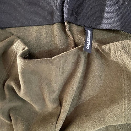 Calzedonia leggings like new dark green suede look