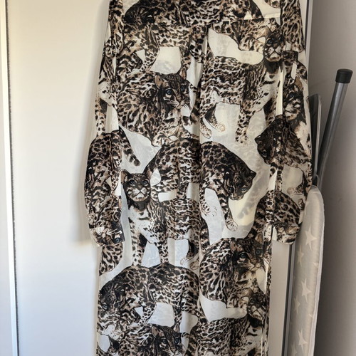 H&M Tunic in animal print like new, beige and brown