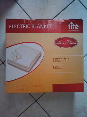 Electric blanket double 1.60x1.40m new