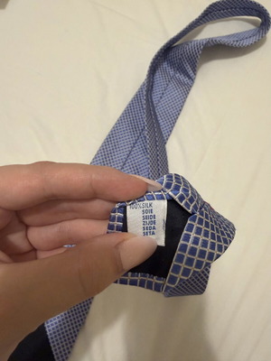 The Bostonians blue silk tie like new
