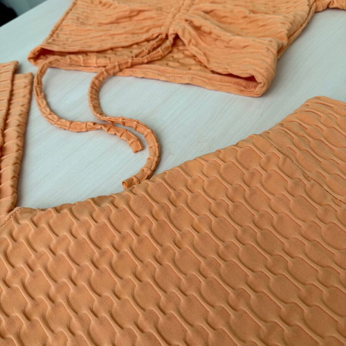 Sports set new, top Small, leggings Medium, orange