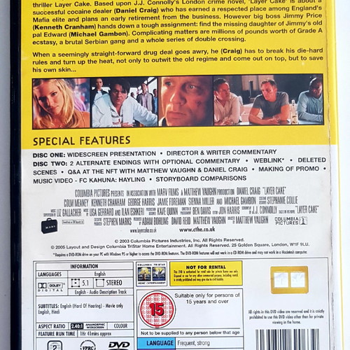 Layer Cake DVD like new, special edition with Daniel Craig