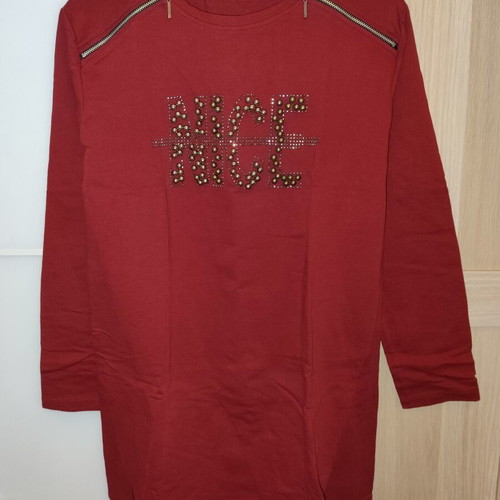 Long-sleeved blouse red, size M, like new