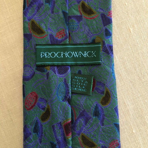 Italian vintage tie used multicolor
