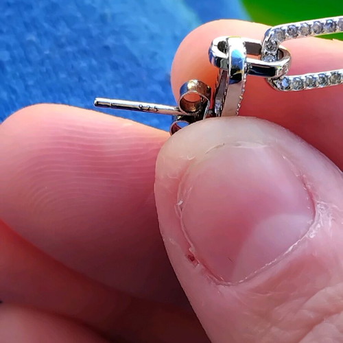 Silver earrings like new