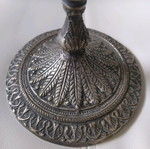 Silver-plated candle holder used, Giannitsa art vintage 70's