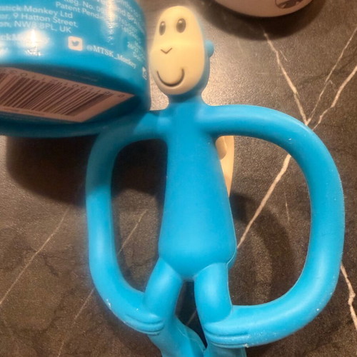 Matchstick Monkey teether like new with Mam pacifier gift