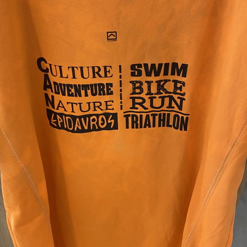Triathlon collector's shirt from Epidaurus race, like new, size L