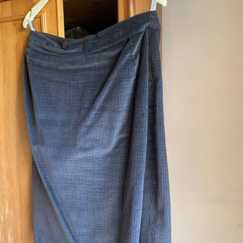 Grey corduroy suit set (jacket with skirt) like new
