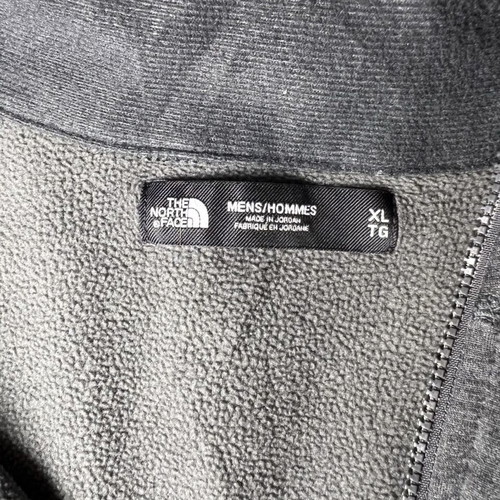 The North Face 1/4 Zip Fleece Pullover, dark heather grey, men's XL