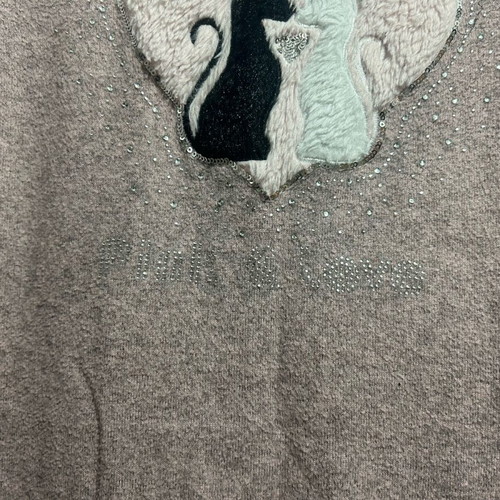 Women's blouse with cats like new, size M, excellent condition
