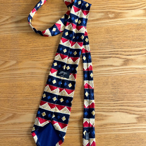 Giorgio Milano vintage men's tie with geometric pattern