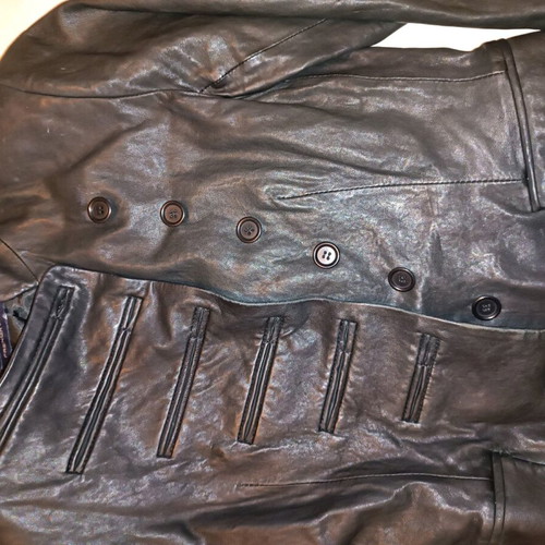 French Connection leather jacket like new, black, medium size