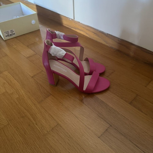 Tsoukalas Shoes Fuchsia Leather Sandals Size 39 New